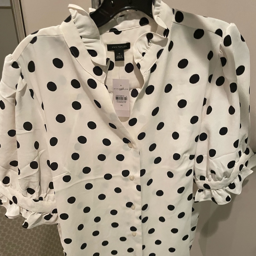 Ann Taylor polka dot top